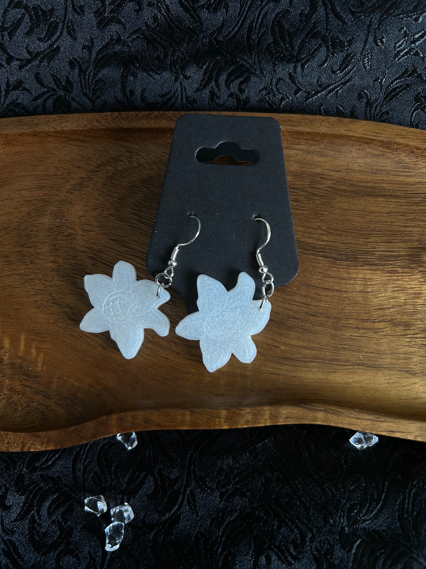 Officially licensed Mercenary and the Mortician earrings