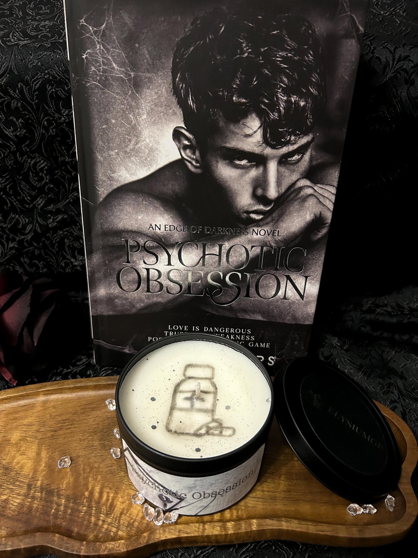 Officially licensed Psychotic Obsession candle