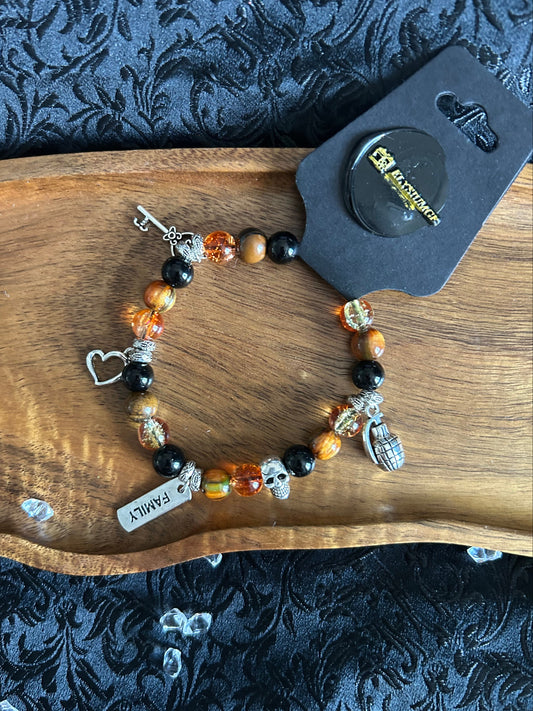 Officially licensed Mercenary and the Mortician bracelet