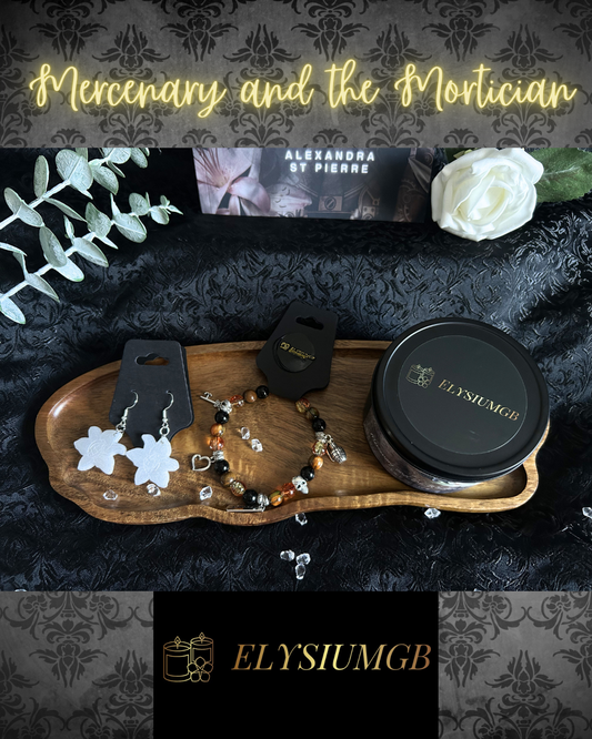 Officially licensed Mercenary and the Mortician merch bundle