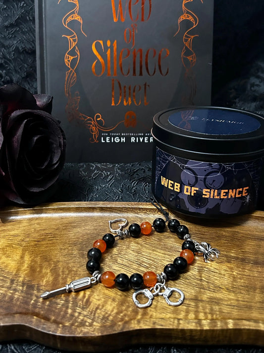 Officially licensed Web of Silence candle gift set